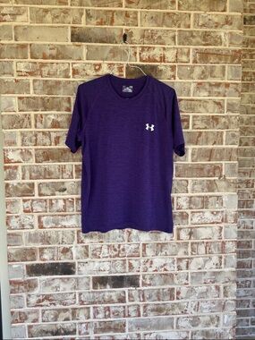 Under Armour Purple Heatgear Dri-wicking T-shirt